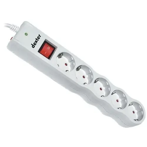 Dexter Surge5 Akım Koruyucu Priz 5`li