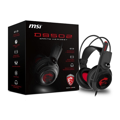 MSI DS502 7.1 Titreşimli USB Kablolu Gaming Kulaklık