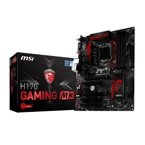 MSI H170 GAMING M3 Intel H170 Soket LGA1151 DDR4 2133 MHz Sata 3 M.2 USB 3.1 ATX Anakart