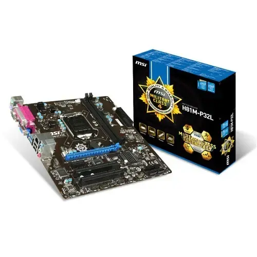 MSI H81M-P32L Intel H81 Soket 1150 DDR3 1600MHz mATX Anakart
