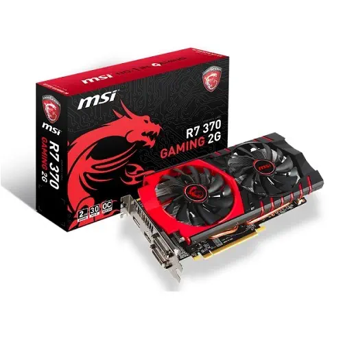 MSI Amd Radeon R7 370 OC 2GB 256Bit GDDR5 (DX12) PCI-E 3.0 Ekran Kartı (R7 370 GAMING 2G)
