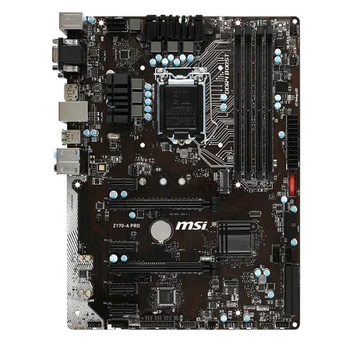 MSI Z170-A PRO Intel Z170 Soket LGA1151 DDR4 3200MHz(OC) Sata 3 M.2 USB 3.1 ATX Anakart