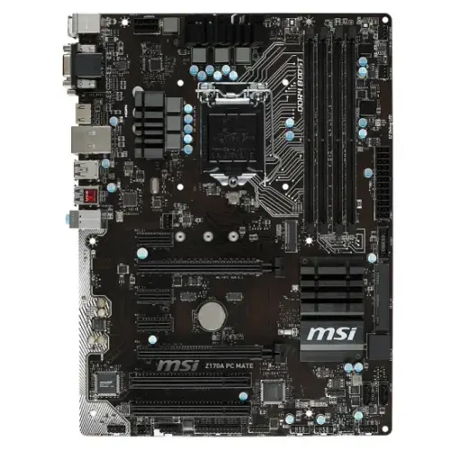 MSI Z170A PC MATE Intel Z170 Soket LGA1151 DDR4 3200MHz(OC) Sata 3 M.2 USB 3.1 ATX Gaming (Oyuncu) Anakart