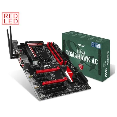 MSI Z170A TOMAHAWK AC Intel Z170 Soket LGA1151 DDR4 3600MHz(OC) Sata 3 M.2 USB 3.1 ATX Anakart