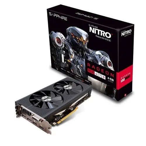 Sapphire RX 470 Nitro+ 4G OC 11256-01-20G 4 GB Ekran Kartı