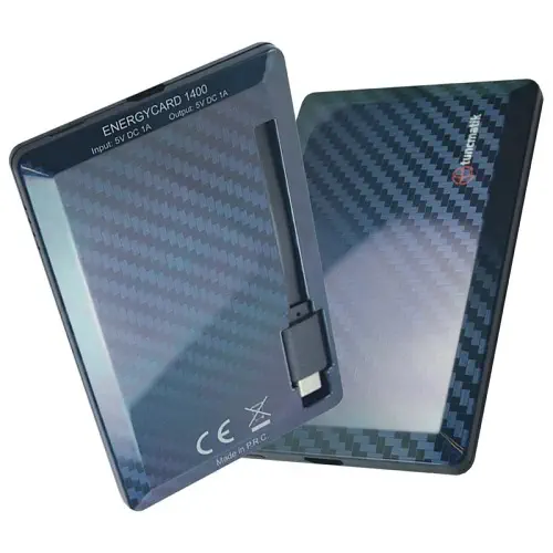Tunçmatik Energycard 1400mAH Powerbank Siyah (TSK5077)