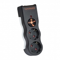 Tunçmatik Surge Protection Plug-525 Joule 2'li Akım Koruyucu Priz Siyah