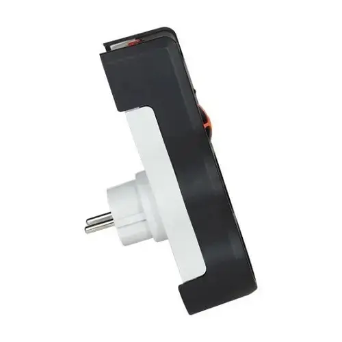 Tunçmatik Surge Protection Plug-525 Joule 2`li Akım Koruyucu Priz Siyah