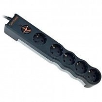 Tunçmatik TSK5096 Powersurge Protection Plug 350 joule 5'li Akım Koruyucu Priz (1,5M Kablo) Siyah