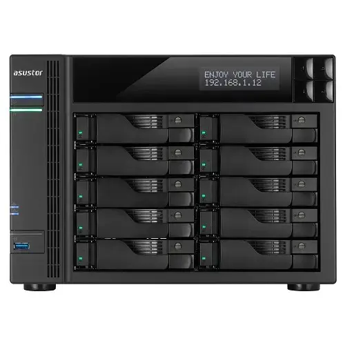 Asustor AS-6210T 10 Disk Yuvalı 4GB Ram Tower Nas Depolama Ünitesi