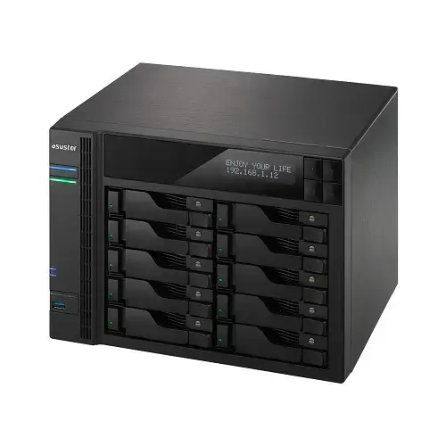 Asustor AS-6210T 10 Disk Yuvalı 4GB Ram Tower Nas Depolama Ünitesi