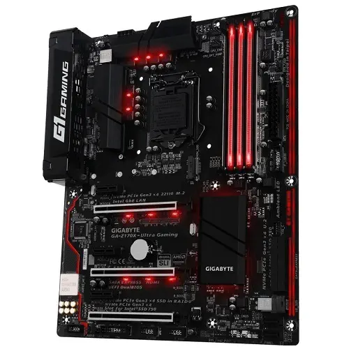 Gigabyte GA-Z170X-Ultra Gaming Intel Z170 Express Soket LGA1151 DDR4 3866MHz(O.C.) Sata 3 M.2 USB 3.1 ATX Gaming (Oyuncu) Anakart