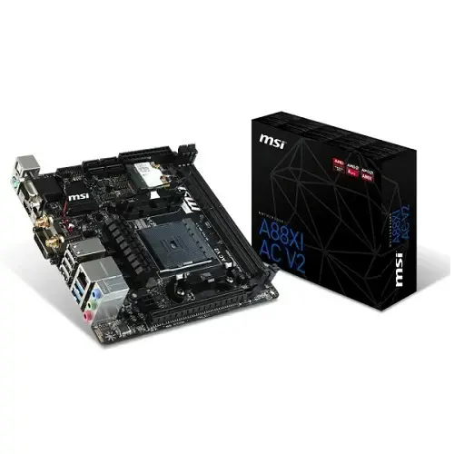 MSI A88XI AC V2 Amd A88X 2133MHz DDR3 Soket FM2+ Mini-ITX Anakart