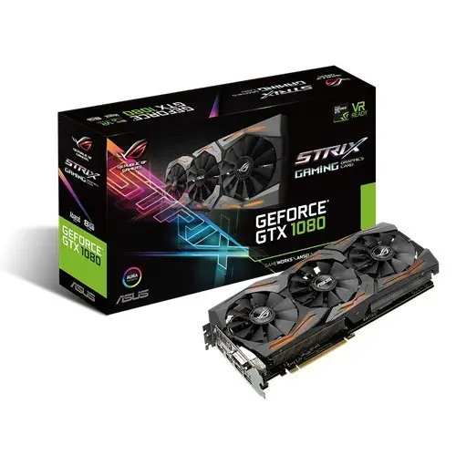 Asus  STRIX Nvidia GeForce GTX 1080 8GB OC 256Bit GDDR5X (DX12) PCI-E 3.0 Gaming (Oyuncu) Ekran Kartı STRIX-GTX1080-A8G-GAMING