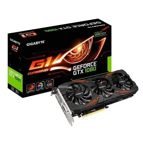 Gigabyte G1 GAMING Nvidia GeForce GTX 1080 8GB 256Bit GDDR5X (DX12) PCI-E 3.0 Gaming (Oyuncu) Ekran Kartı (GV-N1080G1-GAM-8GD )