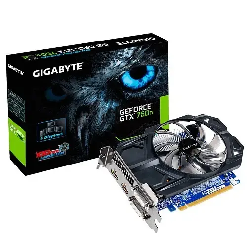 Gigabyte Nvidia GeForce GTX 750 Ti 2GB 128Bit GDDR5 (DX12) PCI-E 3.0 Ekran Kartı (GV-N75TD5-2GI)