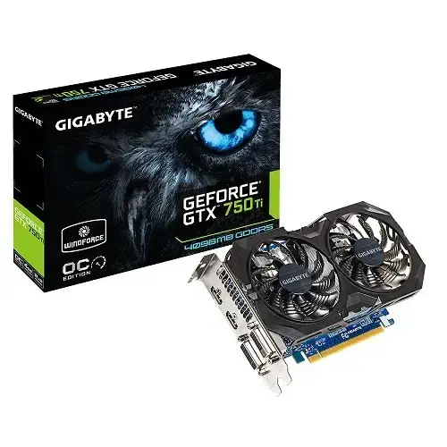 Gigabyte Nvidia GeForce GTX 750 Ti Windforce OC 4GB 128Bit GDDR5 (DX12) PCI-E 3.0 Ekran Kartı (GV-N75TWF2OC-4GI)