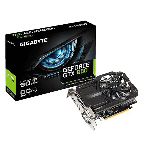 Gigabyte Nvidia GeForce GTX 950 OC 2GB 128Bit GDDR5 (DX12) Ekran Kartı (GV-N950OC-2GD)