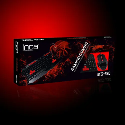 Inca IKG-330 Gamıng Combo Set (Gaming Klavye+ Mouse+ Mouse pad )