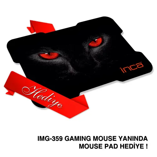 Inca IMG-359 3200 Dpi 6d Usb Gaming Mouse+ Mouse pad