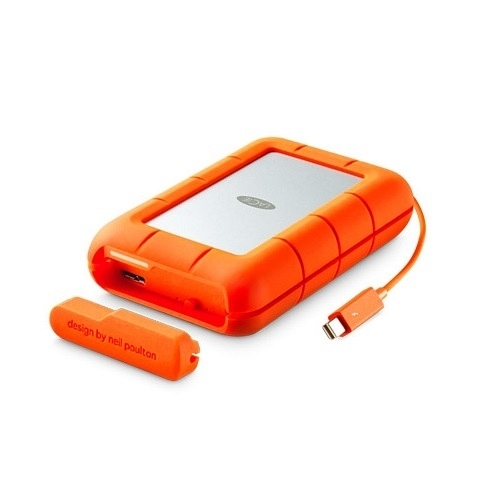 LaCie Rugged 4TB Raid 0,1 Thunderbolt & USB 3.0 2.5″ Şoka,Toza ve suya karşı korumalı Taşınabilir Disk STFA4000400