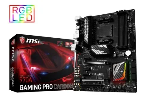 MSI 970A GAMING PRO CARBON AMD 970+B950 Soket AM3+ DDR3 2133MHz(OC) Sata 3 M.2 USB 3.1 ATX Gaming (Oyuncu) Anakart