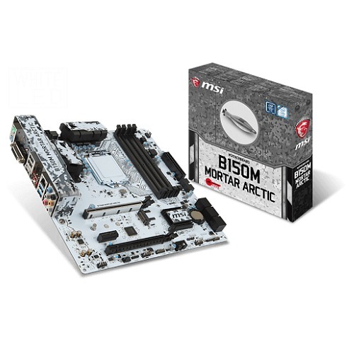 MSI B150M MORTAR ARTRIC Intel B150 Soket LGA1151 DDR4 2133MHz Sata 3 M