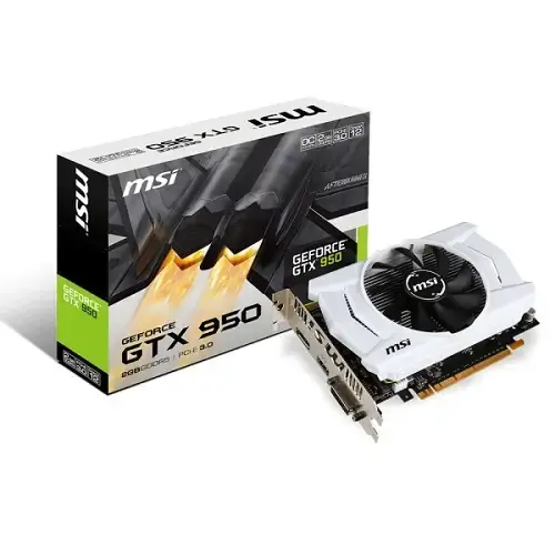 MSI GTX 950 2GD5 OCV2 2GB 128B GDDR5 DVI HDMI DP DX12