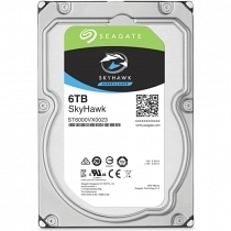 Seagate Skyhawk 3.5" 6TB Sata 3.0 256MB 195Mb/s RV Sensör 7200Rpm 64HD Kamera 180TB/Yil Isyükü 7/24 Güvenlik Disk ST6000VX0023