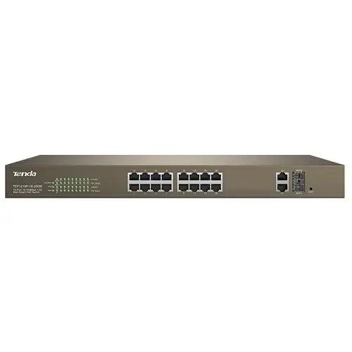 Tenda TEF1218P-16-250W 16 Port Gigabit PoE Switch
