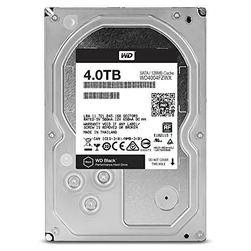 WD Black WD4004FZWX 4TB SATA6 7200rpm 128MB Harddisk