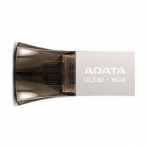AData AUC330-16G-RBK 16GB USB 2.0 OTG Siyah USB Bellek
