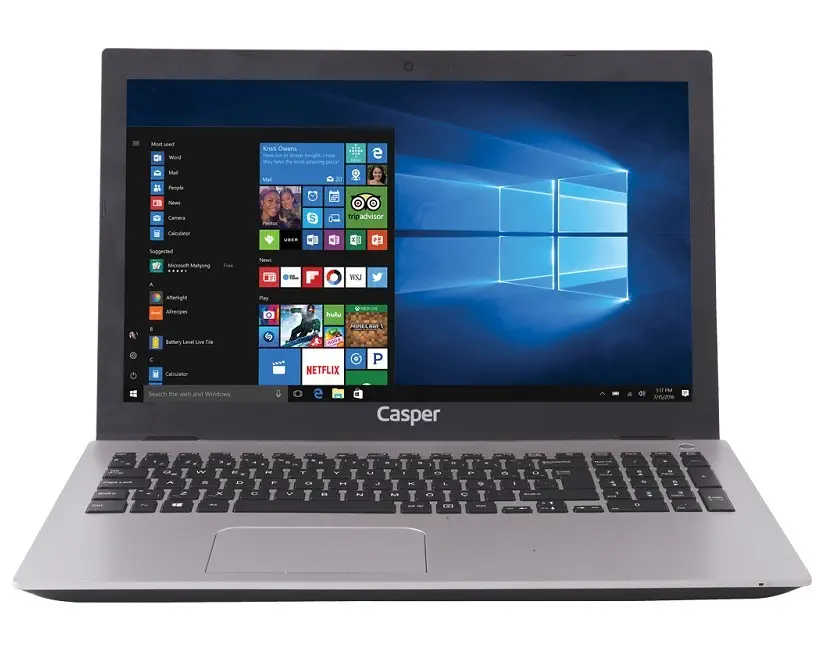 Casper Nirvana F600 F600.7200-AT45T-S i5-7200U 2.50GHz 12GB 1TB 2GB 940MX 15.6″ Windows 10 Notebook