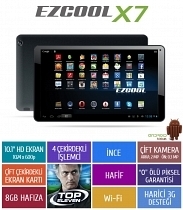 Ezcool X7 8GB Quad Core 10.1" Hd Siyah Tablet