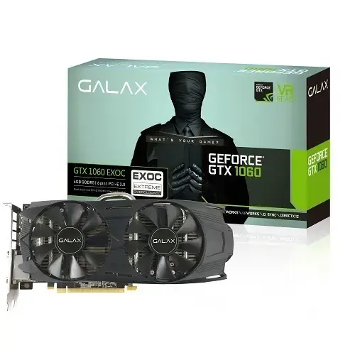 GALAX 60NRH7DVM6EC GeForce GTX 1060 EX OC 6GB 192Bit GDDR5 (DX12) PCI-E 3.0 Ekran Kartı