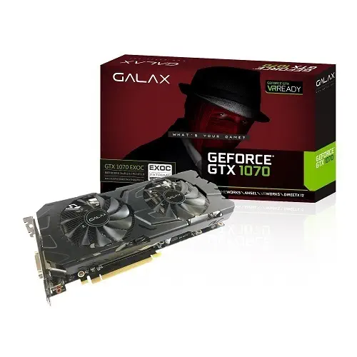 Galax Nvidia GeForce GTX 1070 EXOC 8GB 256Bit GDDR5 (DX12) PCI-E 3.0 Ekran Kartı 70NSH6DHL4EC