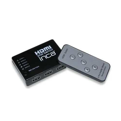 Inca IHSK-05  5 Giriş  1Çıkış Uzaktan  Kumandalı HDMI Switch