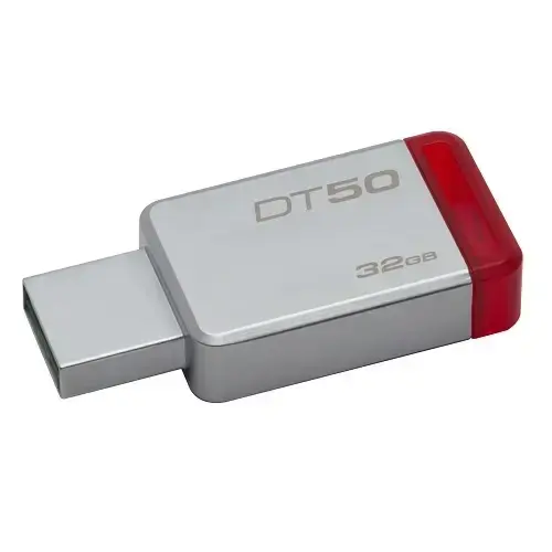 Kingston DT50/32GB DataTraveler 50 32GB Kırmızı USB 3.1 Flash Bellek