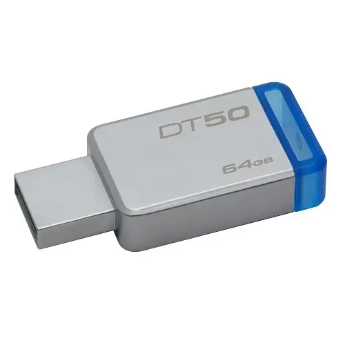 Kingston DataTraveler 50 64GB USB 3.1 Mavi USB Bellek DT50/64GB