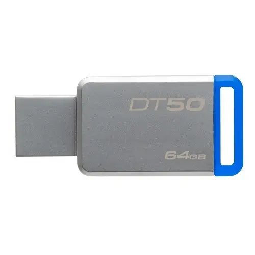 Kingston DataTraveler 50 64GB USB 3.1 Mavi USB Bellek DT50/64GB