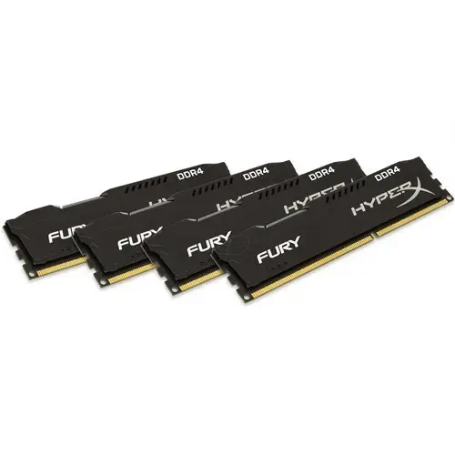 Kingston HyperX Fury Black 32GB(8x4) 2133MHz DDR4 Gaming (Oyuncu) Ram - HX421C14FBK4/32