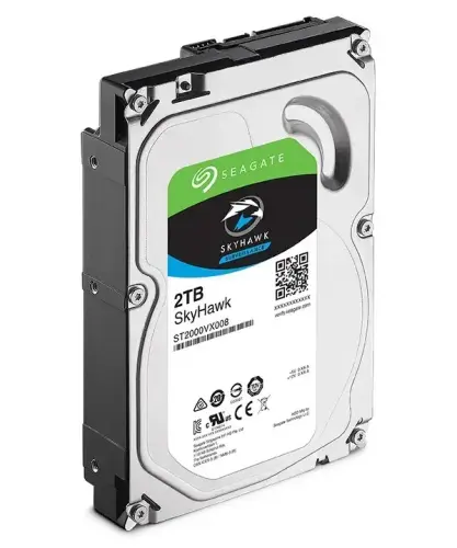 Seagate Skyhawk ST2000VX008 3.5″ 2TB 5900Rpm 64MB Önbellek SATA3 180MB/s Hard Disk