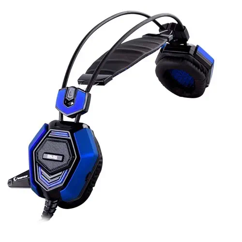 Snopy Rampage SN-R5 Siyah/Mavi Mikrofonlu Gaming (Oyuncu) Kulaklık