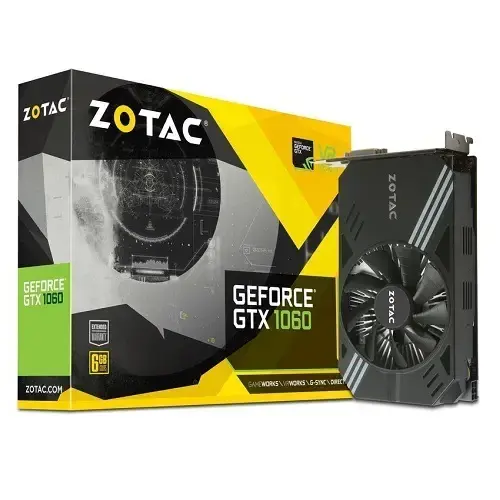 Zotac ZT-P10600A-10L GeForce GTX 1060 Mini 6GB GDDR5 192Bit DX12 Gaming Ekran Kartı