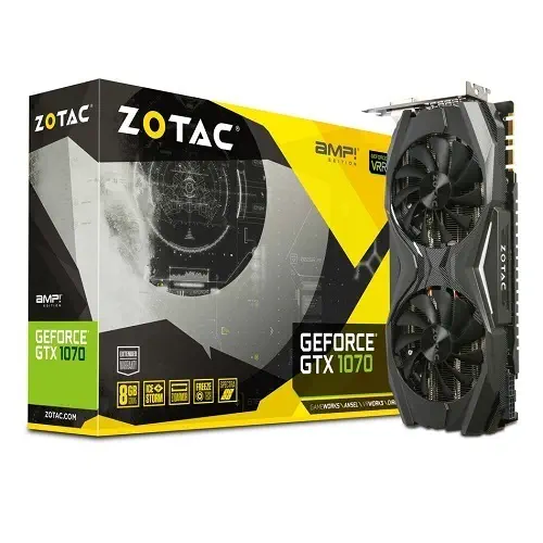 Zotac GTX 1070 AMP Edition 8GB GDDR5 256Bit ZT-P10700C-10P Gaming (Oyuncu) Ekran Kartı