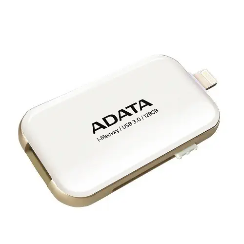 ADATA AUE710-128G-CWH 128GB USB 3.0 Apple Uyumlu Beyaz USB Bellek