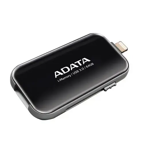 ADATA AUE710-64G-CBK 64GB USB 3.0 Apple Uyumlu Siyah USB Bellek