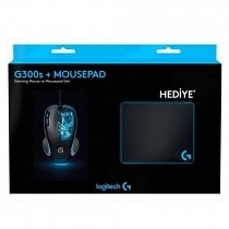 Logitech G300s Kablolu Oyuncu Mouse + Mousepad