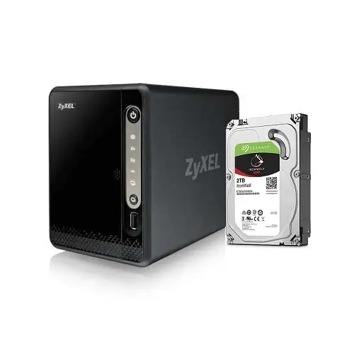 Zyxel NAS326 Çift Disk 12TB Ağ Veri Depolama Ünitesi + Seagate Ironwolf 3.5″ 2TB SATA3 64MB 180MB/s 5900RPM Sabit Disk