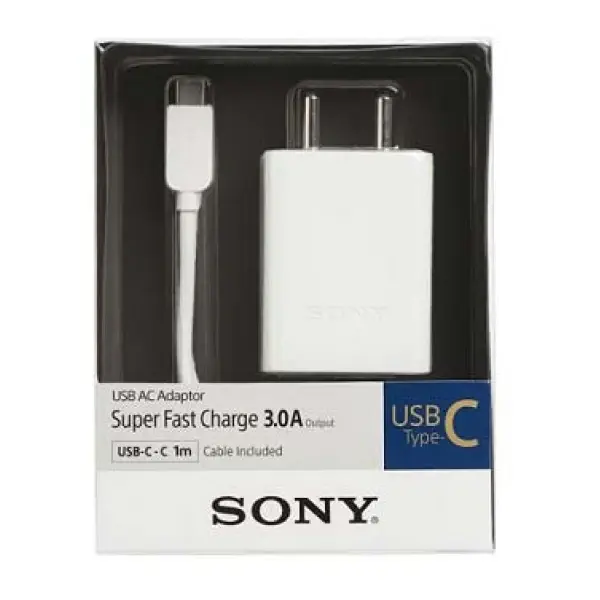 Sony Type-C Universal Seyahat Sarj Cihazı AC/DC Adaptör